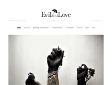 Tablet Screenshot of evilandlove.com